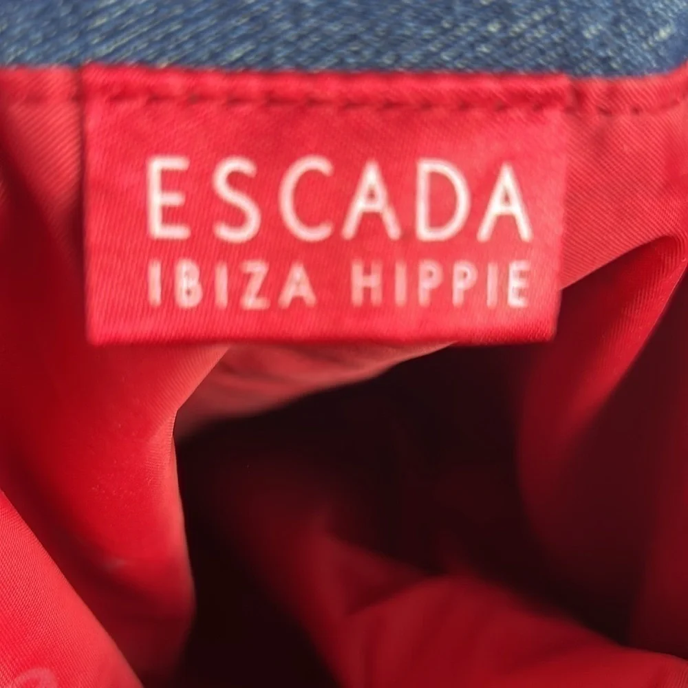 Escada Ibiza Hippie Denim Hobo Bag
